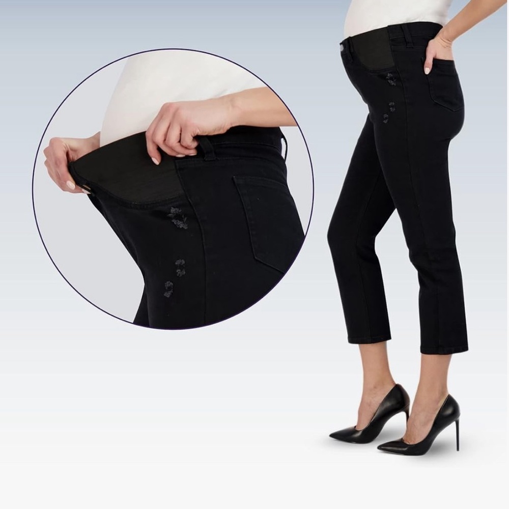 Maternity Jeans With Panel - Picture 3 of 4